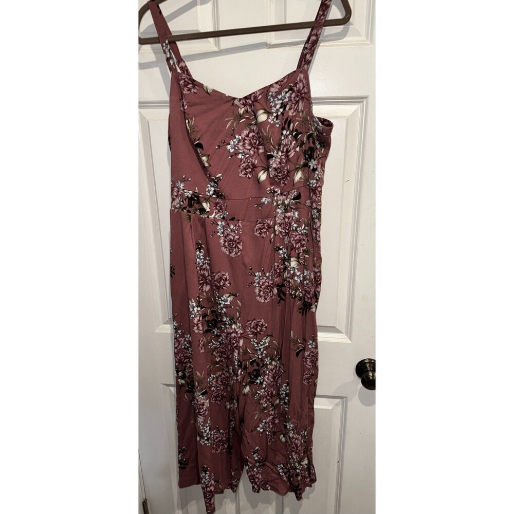 Torrid Salmon Coral Floral Print Size 1 Romper